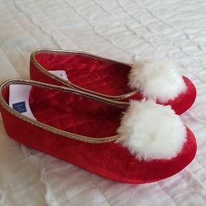 Red Velvet Slippers